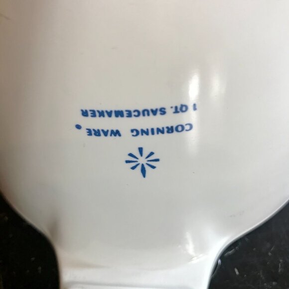 Vintage Corning Ware Cornflower Blue 4 Cup 1 QT Sauce Maker P-55-B No Lid - Picture 4 of 4